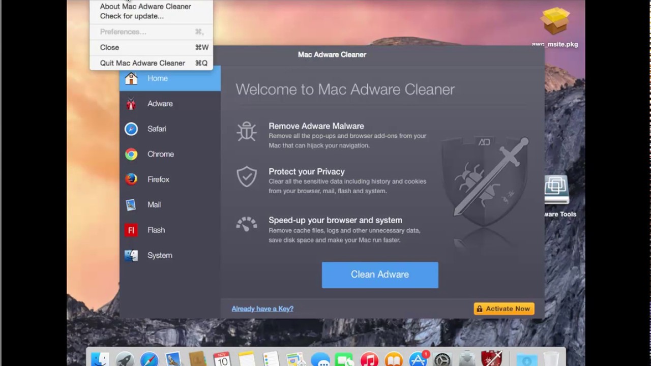uninstalling advanced mac cleaner